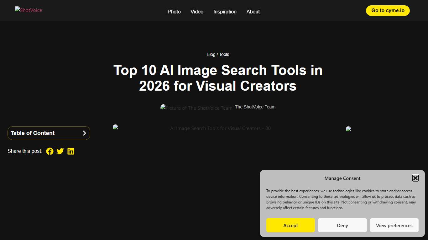 Top 10 AI Image Search Tools in 2026 for Visual Creators ShotVoice